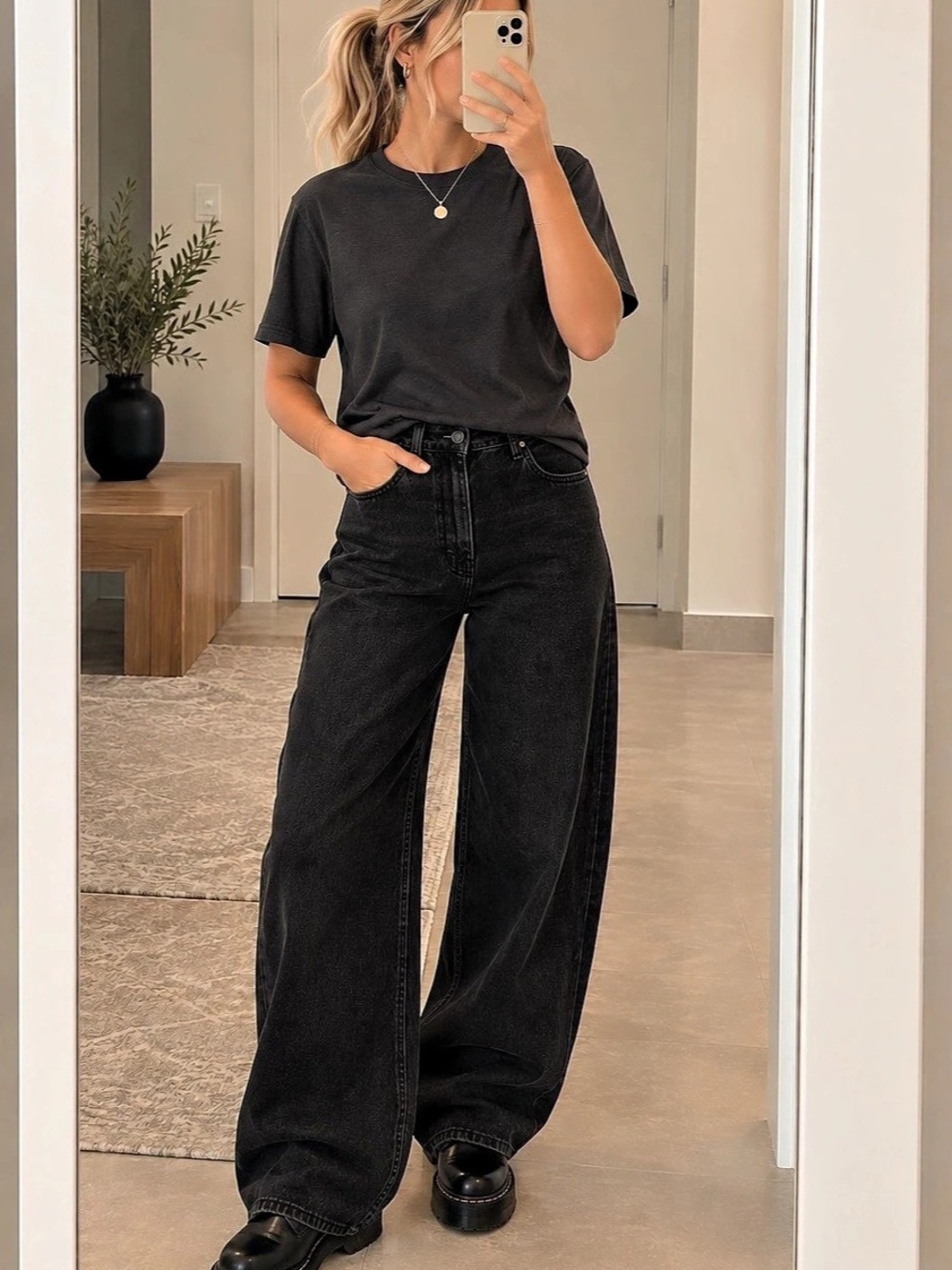 Dark Grey boyfriend t shirt